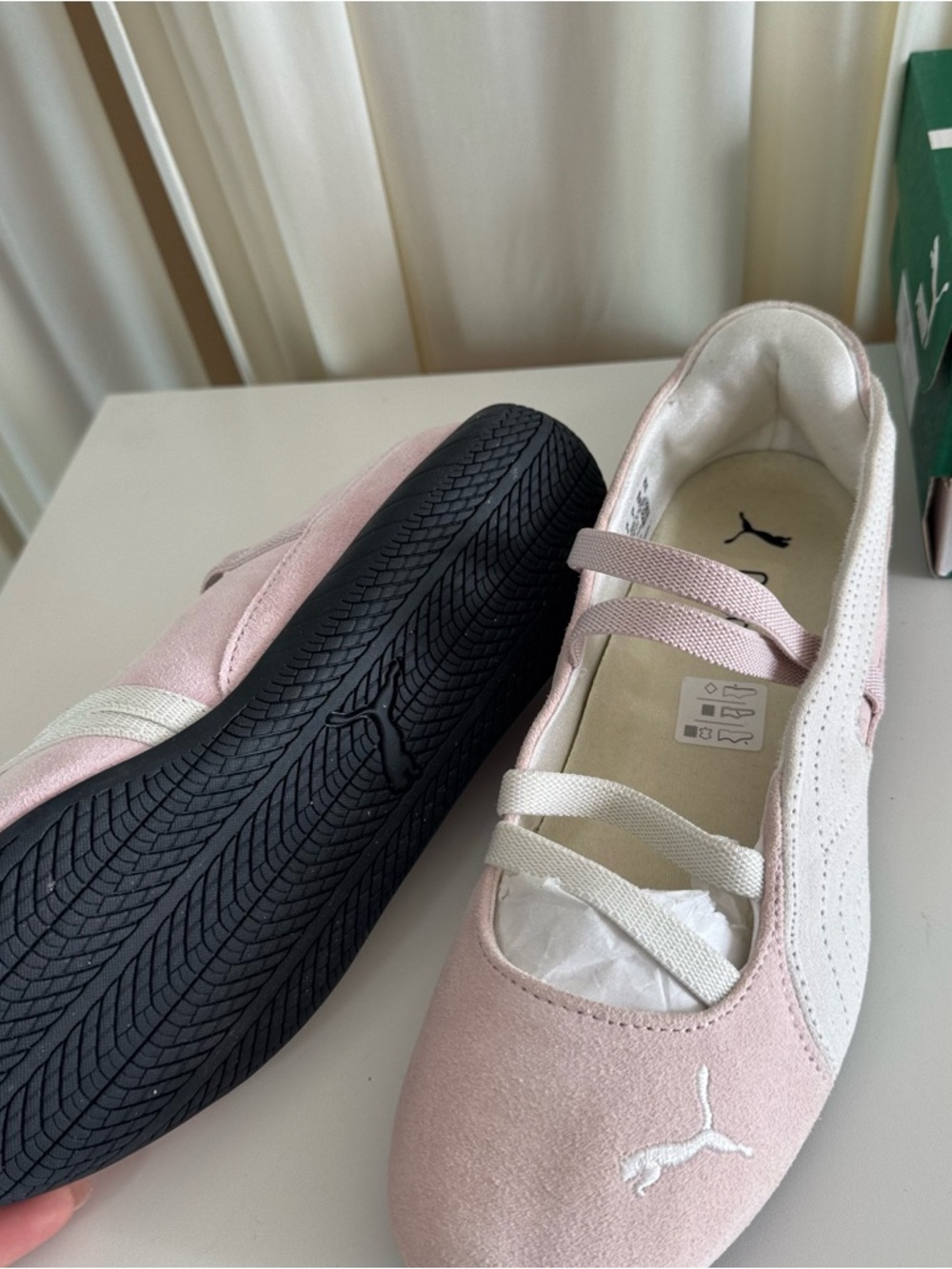 Puma Speedcat Pink Ballet-Style Sneakers  Shoes Size 7Y Women's 8.5 - Picture 3 of 6